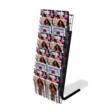 Ausstellung Stand Anzeige Magazin Metal Draht Rack zu speichern Stand (BDS-063)